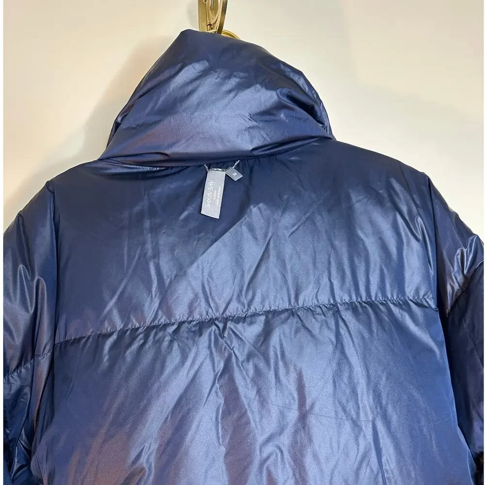 Sweaty Betty Downfall Reversible Puffer Jacket M Navy White